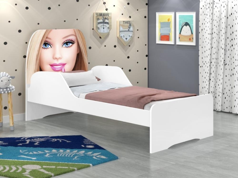 Cama Solteiro Adesivada – Barbie – ALUAPs – Loja Online de Móveis