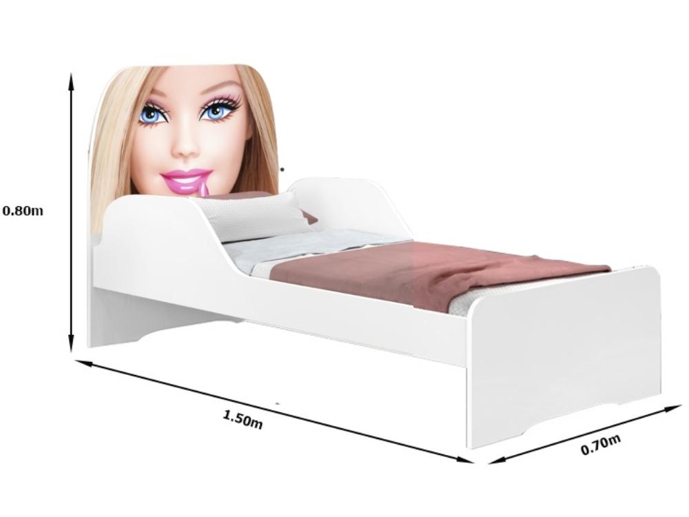 Mini Cama Infantil - Barbie