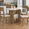 Conjunto de Mesa com 4 Cadeiras Milano