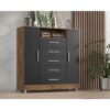 Comoda Isabele 5Gvts 2Pts 1Nc A. 1,21 X L. 1,10 X P. 0,40 Cores Variadas