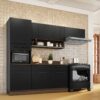 Cozinha Completa de Aço Exclusive – Grafite A. 2,07- L.2,65 -P.:0,52
