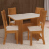 Conjunto de Mesa c/ 4 Cadeiras Evora Lisboa - Alt.0,77- Larg.1,10