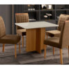 Conjunto Mesa Malaga 1.00x0.80 4 cad.-