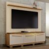 Home Montreal Painel Ripado TV até 75 Polegadas Alt.1,90 Larg. 1.74m Prof.0,43