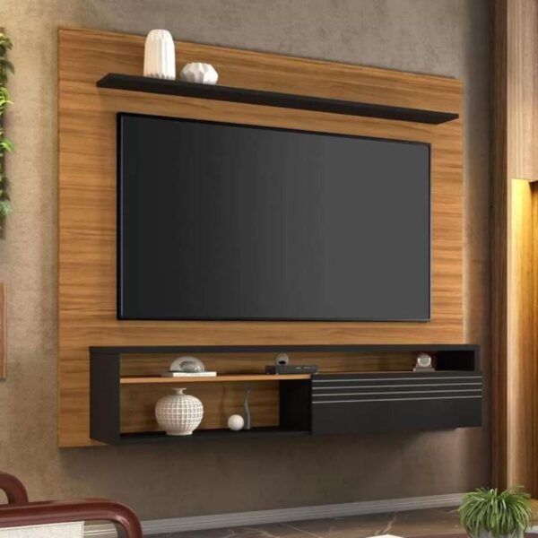 Painel NT1100 A.1,60 L. 1,60 P.0.33 TV 60" Freijó Preto.