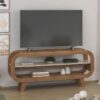 Rack Théo TV 60"  2PL A. 0,59 L.1,33 P.0,33. Cor. Cinamomo.