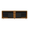Bancada Rack 1290 A.0,59 L.1,80 P.0,40 C/ Rodizio/ Frizado Freijo/Preto.