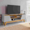 Rack Turim,  Côr Off White/ Naturale  A. 0,59 L. 1,60 P. 0,36