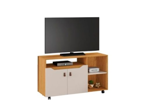 RACK SELETO  2PTS C/ RODIZIOS TV50º A.0,68 L.1,21 P.0,36 PUXADOR CORINO