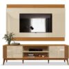 Rack Com Painel Legacy 2.0 75″ – Off White/Cedro