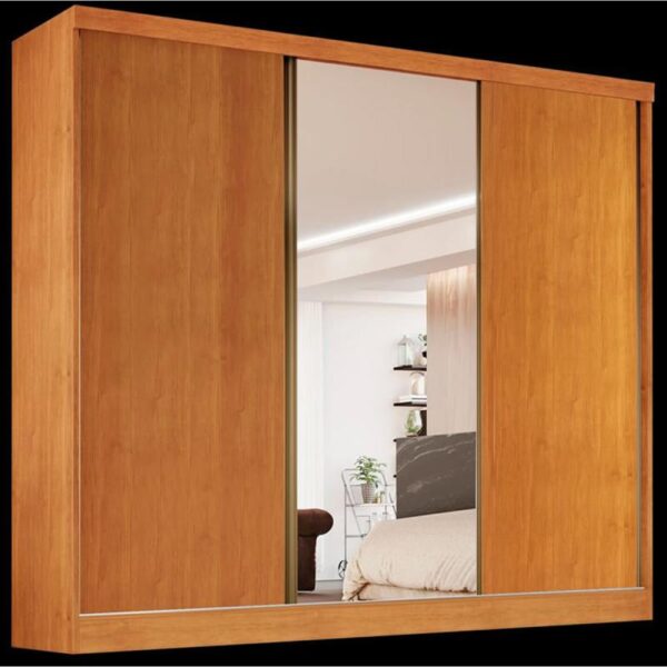 Roupeiro Toronto 100%mdf 3PTS Correr 4 GVT A.2,30 L.2,40 P.0,56.Cores Variados.