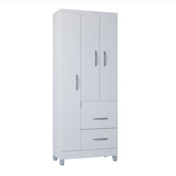 Roupeiro Poquema  3Ptas  2Gvtas  c/Pé  A.1,82 L.0,68 P.0,36 Cores Variadas.