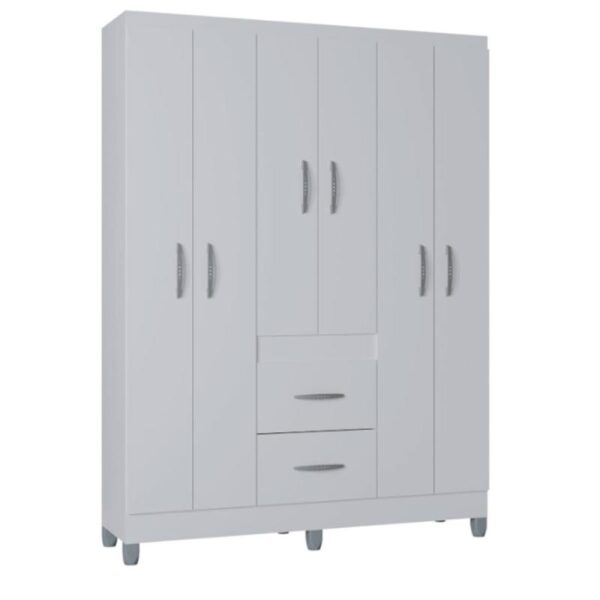 Roupeiro Poquema 6Ptas 2GvtasA.1,82 L.1,35 P.0,36  Cores Variadas.