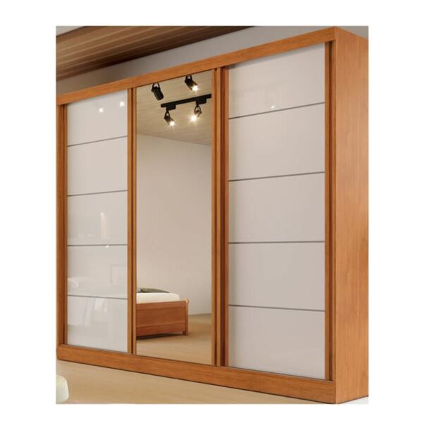 Roupeiro Capri 3PTS Correr 100%mdf e A.2,30 L.2,21 P. 0,56 Cores Variadas.