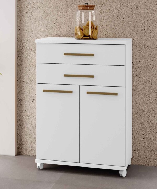 Armário Multi Uso Balcão Monaco 73 2P2G A.1,04m L. 0,73 P. 0,39 Cores Variádas