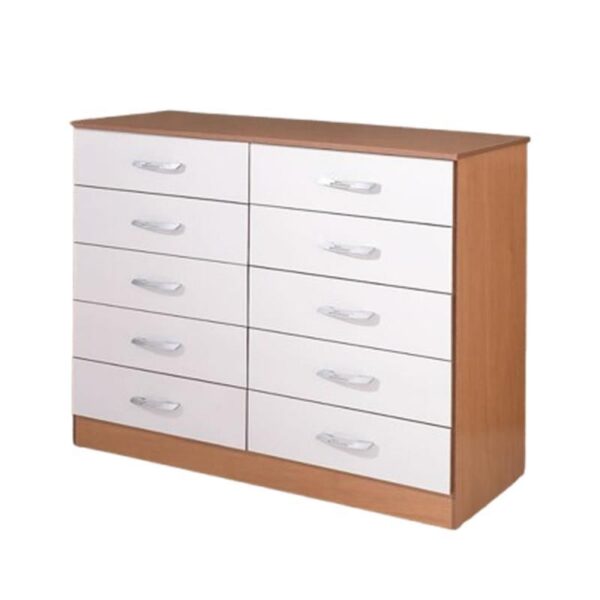 Bm Comoda Parati 10 Gavetas Cores Variadas - Alt.: 0.92 - Larg.: 1.20- Prof.: 0.43