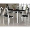 Tub Conjunto Mesa Tubular c/ 6 Cadeiras 0,77/0,75/1,40.