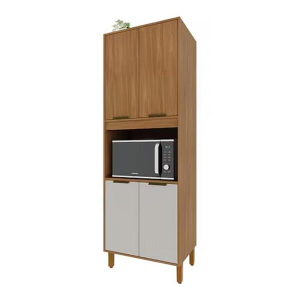 Paneleiro e Forno Micro Ondas Ptas Ripadas 4Ptas Toronto 0,70 x 2,17x 0,50