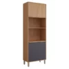 Paneleiro Divina Dupla  – 04 Pts C/Nicho 100% MDF – A.2,24-L.0,70-P,0.47