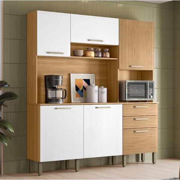 Gd, Kit Cozinha Ferrara  6 Ptas 2Gvtas  Alt.1,97 -Larg.1,80 -Prof.0,38 Cores Variados.