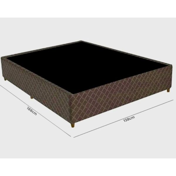 Lisa Base  Gazin Poliester Casal A. 0.27 x L.1,38 X P. 1.88 Cor. Marrom