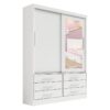 Roupeiro Meridian 2Ptas 6 Gvtas Alt.2,18 Larg.1,35 Prof.0,52 Cores Variadas