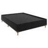 Lisa Base Zeus Casal Alt.: 0.38- Larg.1.38 - Prof.1.88 Courino Preto