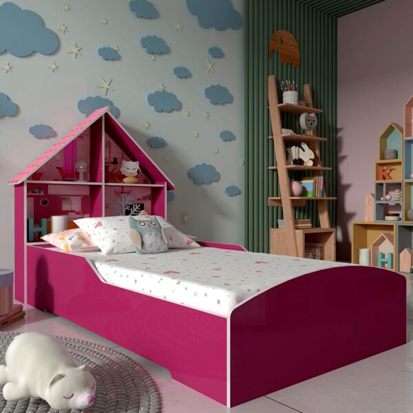 Cama Infantil Casinha 90 Pinck Ploc