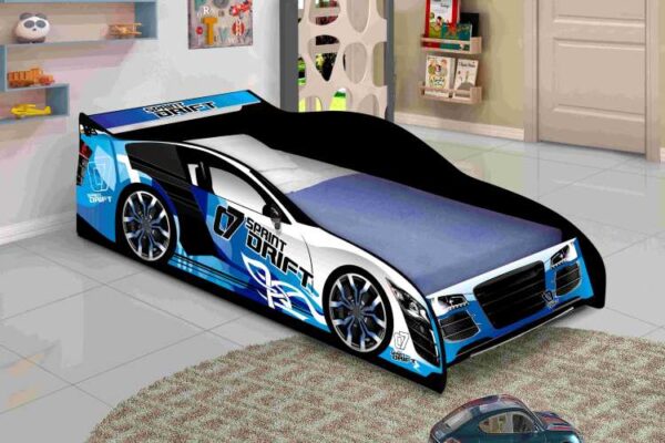Cama Infantil Carro Speedy Cores Variados  Alt 0,49m Larg 0,75m Prof 1,53m